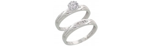 10k White Gold Wedding & Engagement Sets 10k White Gold Wedding & Engagement Sets