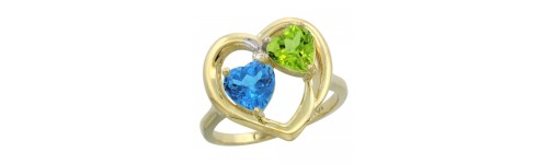 10k Yellow Gold 2-Stone Rings 10k Yellow Gold 2-Stone Rings