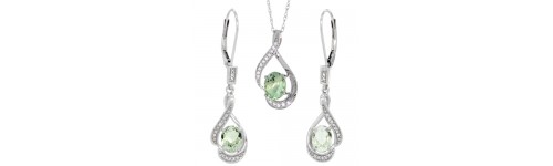 14k White Gold Earrings & Pendant 14k White Gold Earrings & Pendant