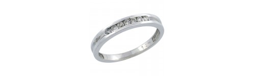 14k White Gold Ladies' Bands