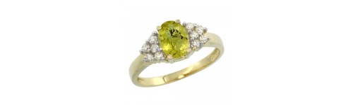 14k Yellow Gold Lemon Quartz Rings 14k Yellow Gold Lemon Quartz Rings