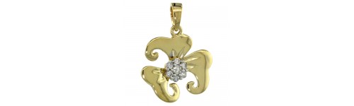 14k Yellow Gold Diamond Pendants 14k Yellow Gold Diamond Pendants