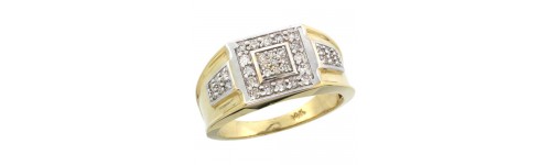 14k Yellow Gold Men's Rings