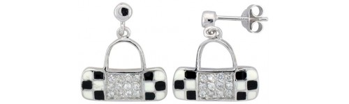Enamel Finish Earrings Enamel Finish Earrings