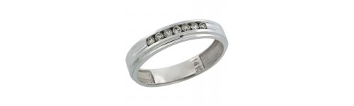 14k White Gold Rings for Men