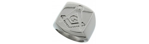 Men's Masonic Compass Design Rings