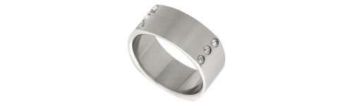 Men's Wedding Bands with CZ Stones