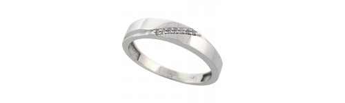 Men's 10k White Gold Bands Men's 10k White Gold Bands