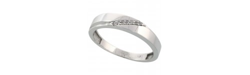 Men's 10k White Gold Bands