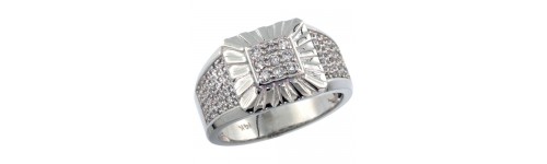 Men's 14k White Gold Rings
