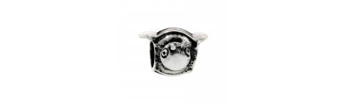Animal Theme Silver Charms