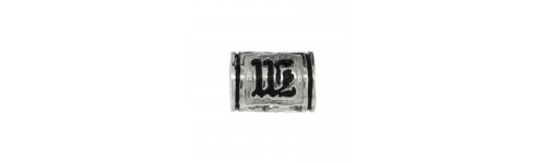 Initial Silver Bead Charms Initial Silver Bead Charms