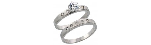 Sterling Silver Ring Sets Sterling Silver Ring Sets