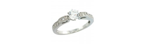 Sterling Silver Solitaire Rings