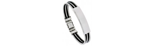 Stainless Steel & Rubber Bracelets Stainless Steel & Rubber Bracelets