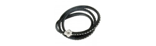 Stainless Steel Leather Bracelets