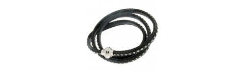 Stainless Steel Leather Bracelets Stainless Steel Leather Bracelets