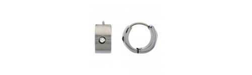 Stainless Steel Huggie Earrings