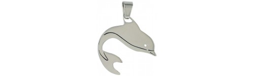 Stainless Steel Dolphin Pendants