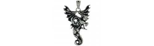 Stainless Steel Dragon Pendants