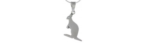 Stainless Steel Kangaroo Pendants