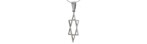 Stainless Steel Star Of David Pendants