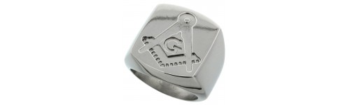Stainless Steel Masonic Compass Design Rings Stainless Steel Masonic Compass Design Rings