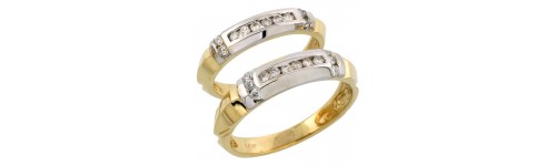 14k Yellow Gold Wedding & Engagement Sets