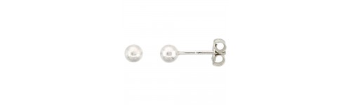 Sterling Silver Ball Stud Earrings