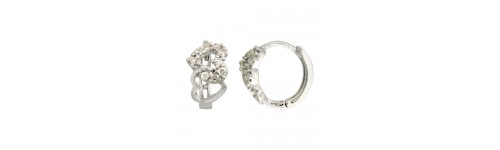 Sterling Silver CZ Stone Earrings