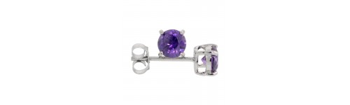 Sterling Silver CZ Stud Earrings Sterling Silver CZ Stud Earrings