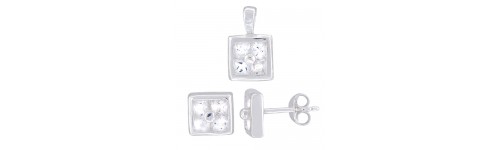 Sterling Silver Earrings & Pendant Sterling Silver Earrings & Pendant