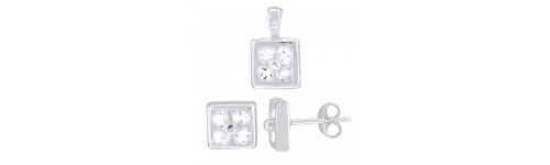 Sterling Silver Earrings & Pendant