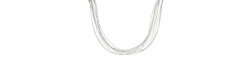 Sterling Silver Japanese Silk Necklaces