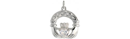 Sterling Silver Claddagh Pendants