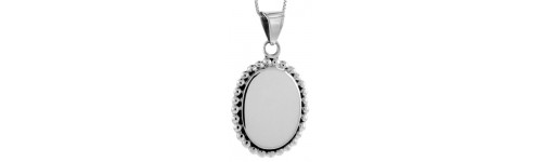 Sterling Silver Engravable Pendants