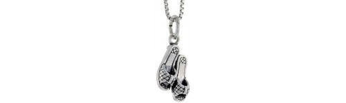 Sterling Silver Flip Flops & Shoes Pendants