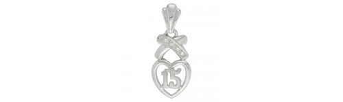 Sterling Silver Quinceanera Pendants