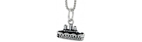 Sterling Silver Transportation Pendants