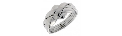 Sterling Silver Puzzle Rings