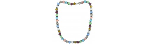 Swarovski & Other Crystals Silver Necklaces