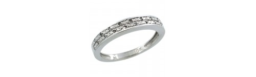 10k White Gold Ladies' Bands 10k White Gold Ladies' Bands